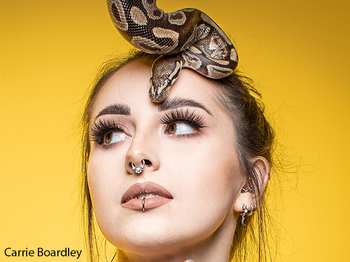 Studio model & a royal python portrait photography masterclass with Panikos Hajistilly